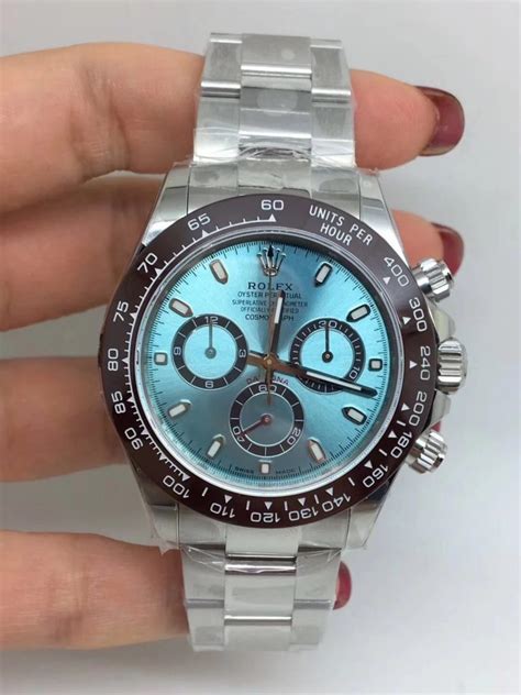 rolex daytona ice blue replica|rolex daytona clear back.